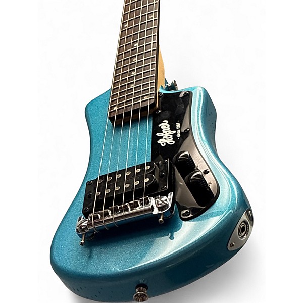 Used Hofner HCT-SH Contemporary Series Soda Blue Solid Body Electric Guitar