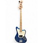 Used Squier Jaguar Lake Placid Blue Electric Bass Guitar thumbnail