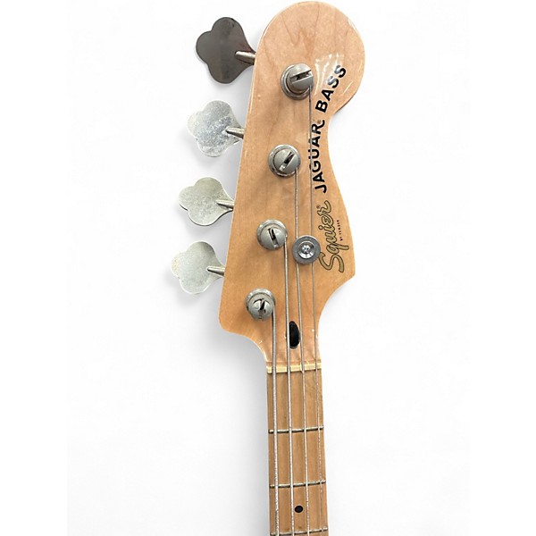 Used Squier Jaguar Lake Placid Blue Electric Bass Guitar