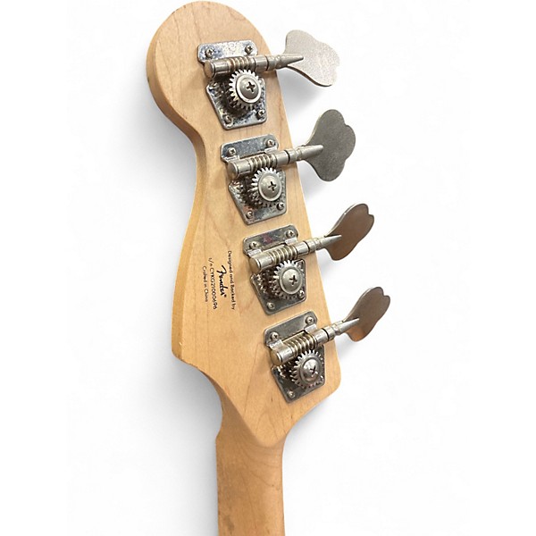 Used Squier Jaguar Lake Placid Blue Electric Bass Guitar