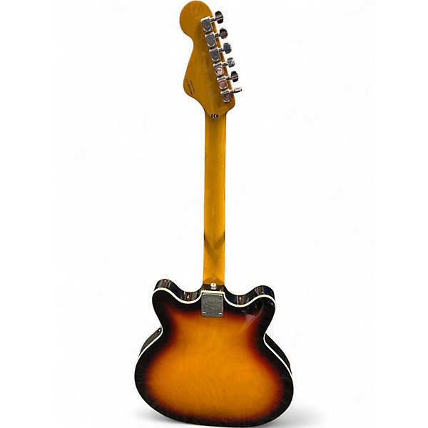 Used Fender Coronado Modern Player 3 Tone Sunburst Hollow Body Electric Guitar