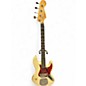 Vintage 1961 Fender Jazz Bass Olympic White Electric Bass Guitar thumbnail