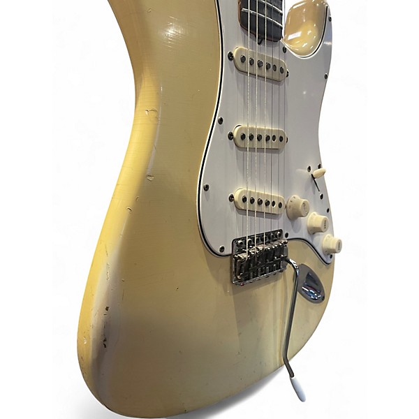 Vintage 1965 Fender Stratocaster Olympic White Solid Body Electric Guitar