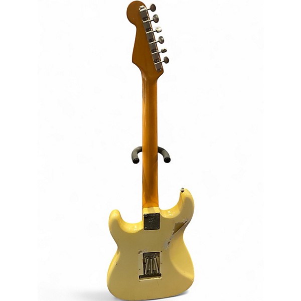 Vintage 1965 Fender Stratocaster Olympic White Solid Body Electric Guitar