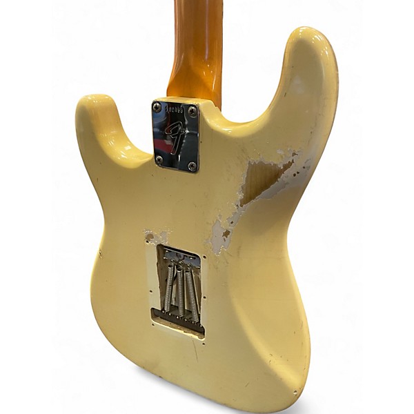 Vintage 1965 Fender Stratocaster Olympic White Solid Body Electric Guitar