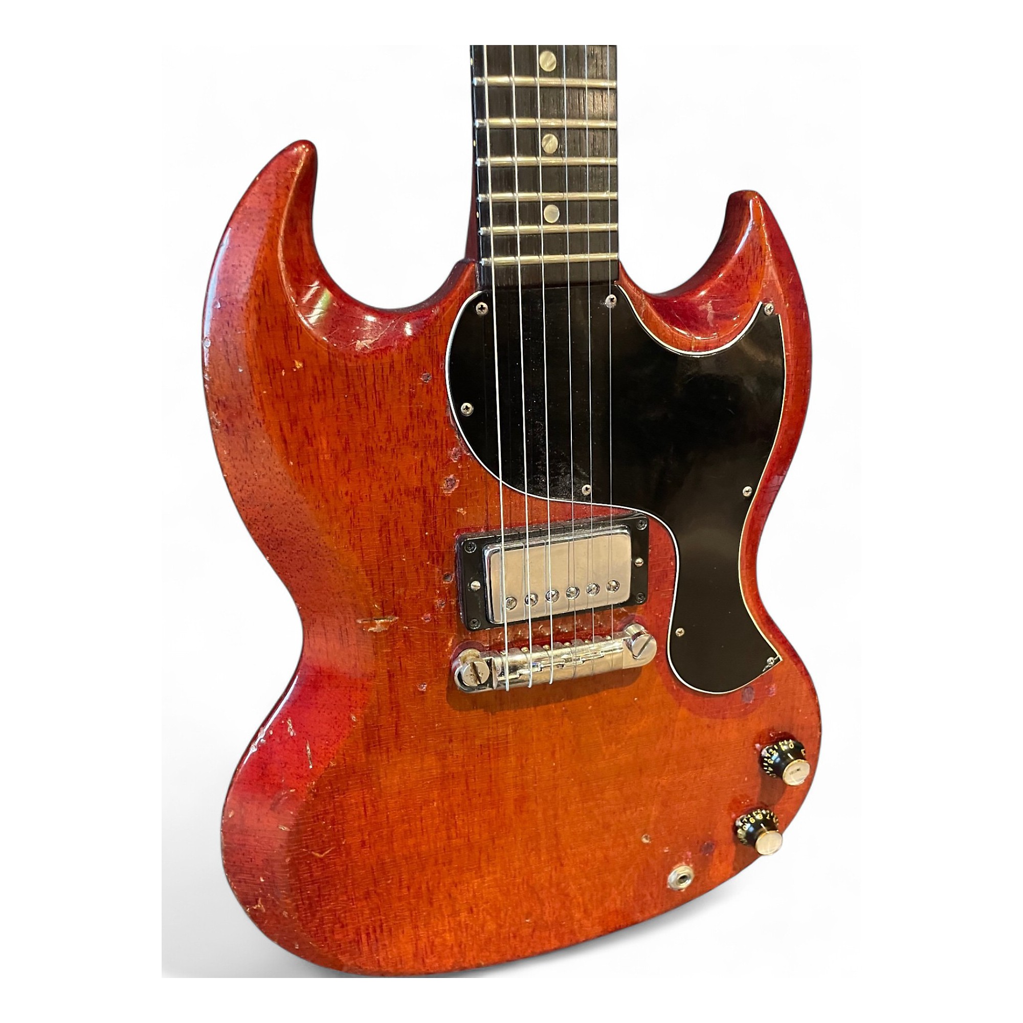 Vintage 1964 Gibson SG Junior Cherry Solid Body Electric Guitar