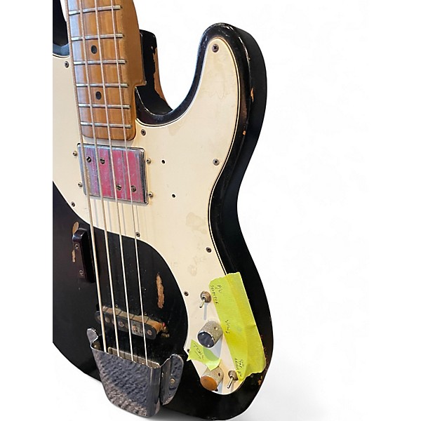Vintage 1972 Fender Telecaster Bass Black Electric Bass Guitar