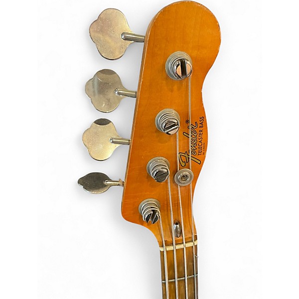 Vintage 1972 Fender Telecaster Bass Black Electric Bass Guitar