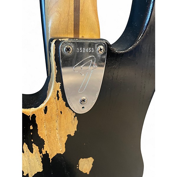 Vintage 1972 Fender Telecaster Bass Black Electric Bass Guitar