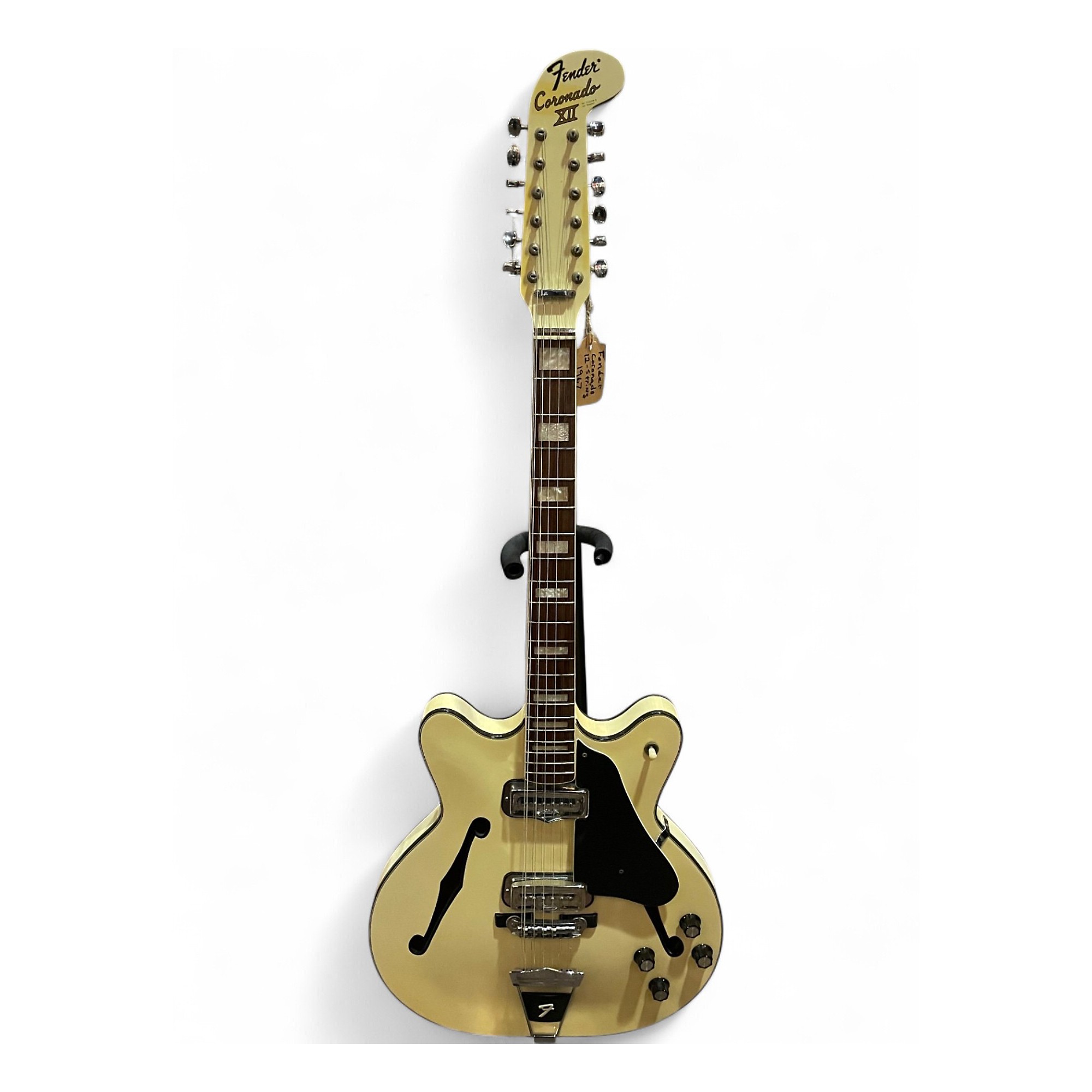 Vintage 1967 Fender Coronado II Olympic White Hollow Body Electric