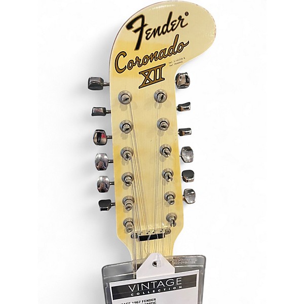 Vintage 1967 Fender Coronado II Olympic White Hollow Body Electric Guitar