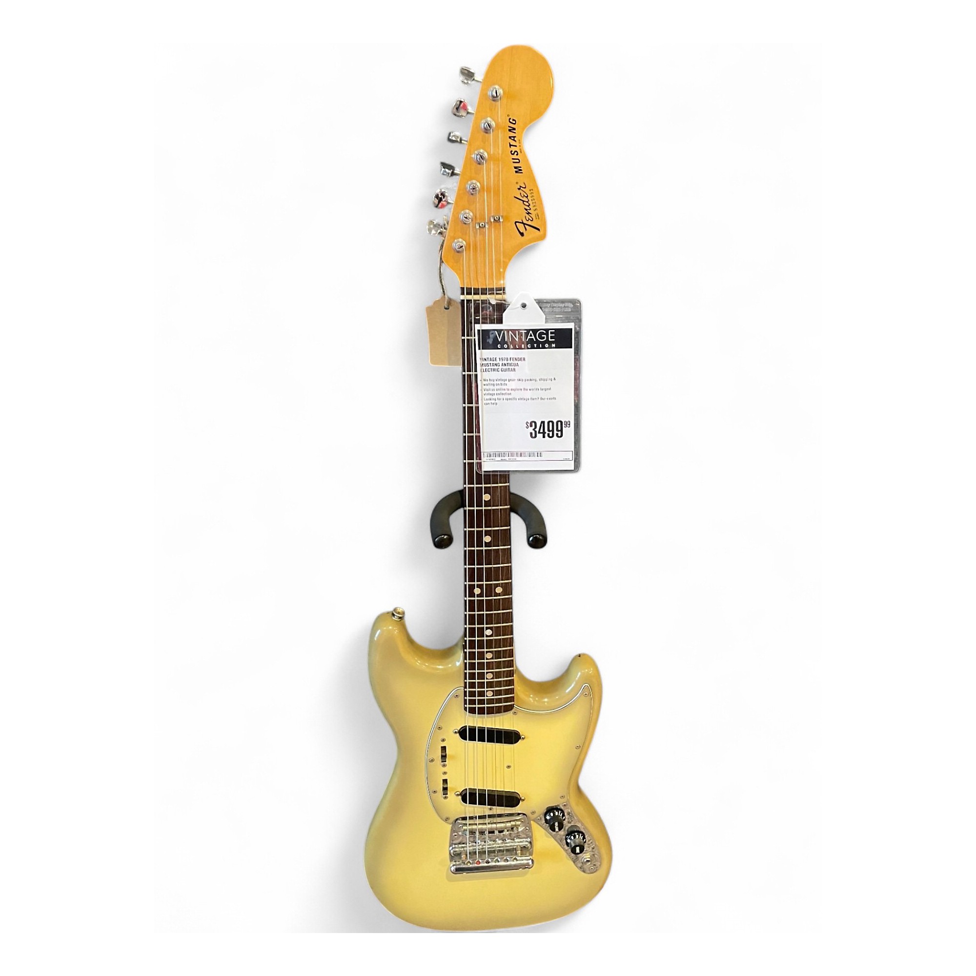Vintage 1978 Fender Mustang Antigua Solid Body Electric Guitar