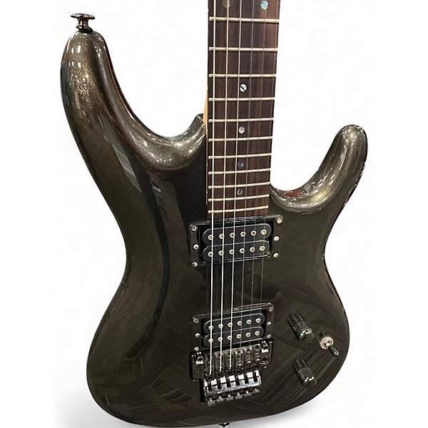 Used Ibanez JS100 Joe Satriani Signature Black Pearl Solid Body Electric Guitar