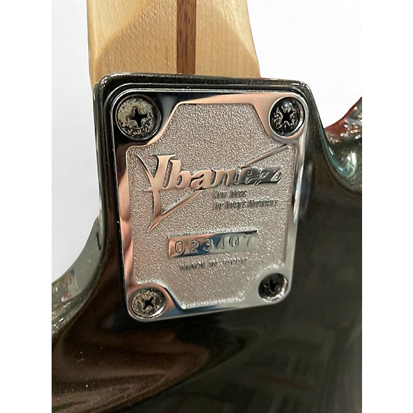 Used Ibanez JS100 Joe Satriani Signature Black Pearl Solid Body Electric Guitar