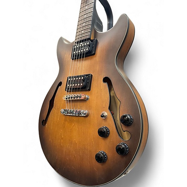 Used Ibanez AM73B Archtop Tobacco Flat Hollow Body Electric Guitar