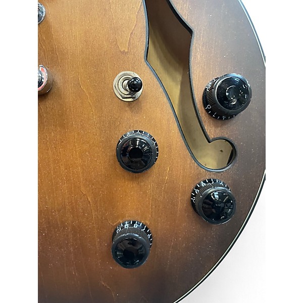 Used Ibanez AM73B Archtop Tobacco Flat Hollow Body Electric Guitar