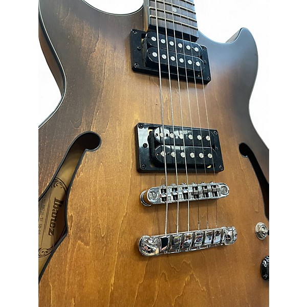 Used Ibanez AM73B Archtop Tobacco Flat Hollow Body Electric Guitar