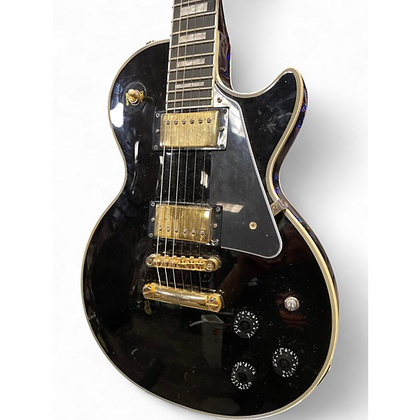 Used Epiphone Les Paul Custom Black Solid Body Electric Guitar