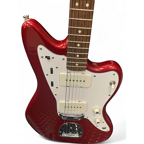 Used Squier JAZZMASTER Candy Apple Red Metallic Solid Body Electric Guitar