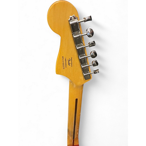 Used Squier JAZZMASTER Candy Apple Red Metallic Solid Body Electric Guitar