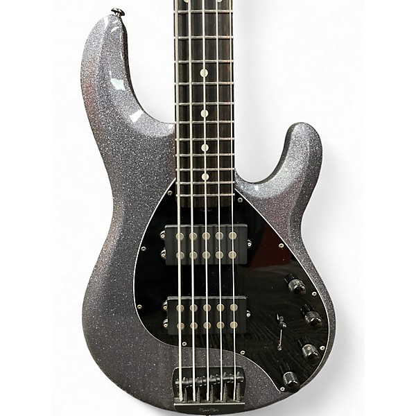 Used Ernie Ball Music Man STINGRAY SPECIAL 5HH CHARCOAL SPARKLE Electric Bass Guitar