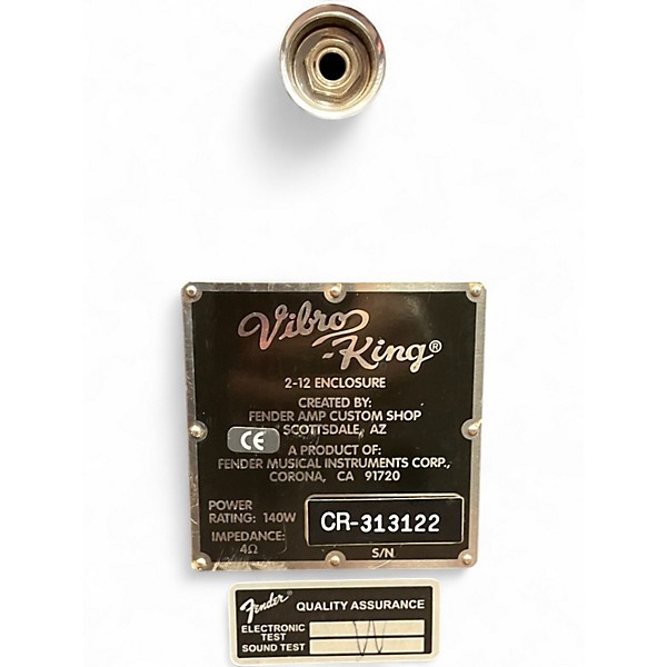 Used Fender Vibro King VK-212B 140W 2x12 Guitar Cabinet