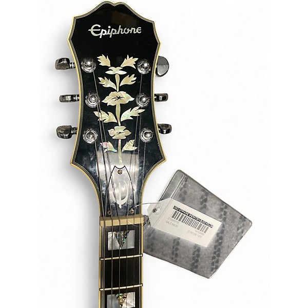 Used Epiphone Sheraton II Black Hollow Body Electric Guitar