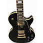 Used Epiphone Les Paul Custom Pro Black and Gold Solid Body Electric Guitar