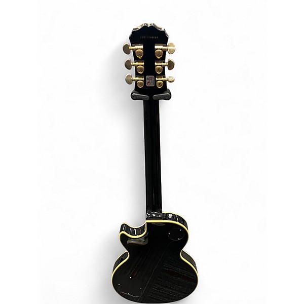 Used Epiphone Les Paul Custom Pro Black and Gold Solid Body Electric Guitar