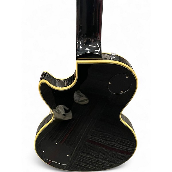 Used Epiphone Les Paul Custom Pro Black and Gold Solid Body Electric Guitar