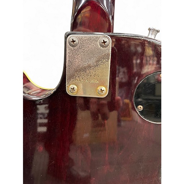 Vintage 1970s Ibanez standard dark red Solid Body Electric Guitar