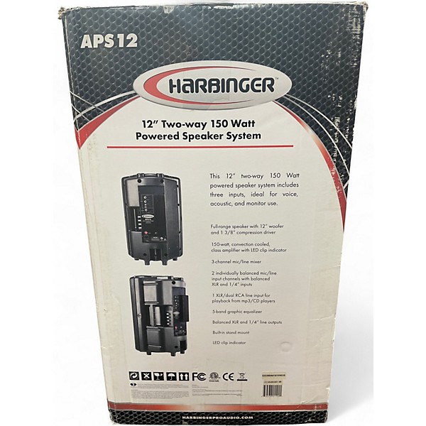 Used 2012 Harbinger APS12 Powered Speaker