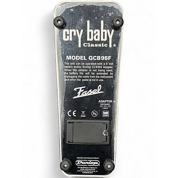 Used Dunlop GCB95F Crybaby Classic Wah With Fasel Inductor Effect Pedal