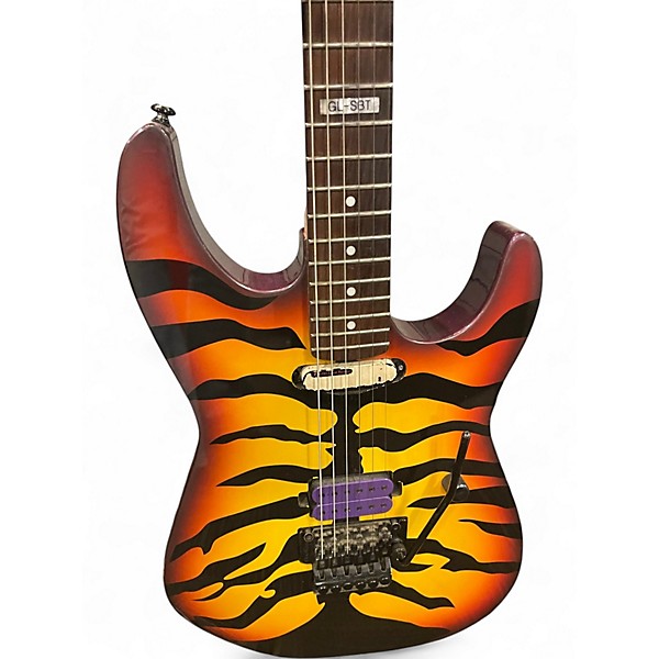 Used Ltd GEORGE LYNCH GL200 SBT PURPLE TIGER SUNBURST Solid Body Electric Guitar