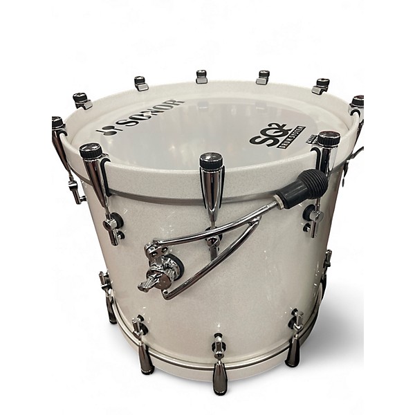 Used 2024 Sonor 4 Piece SQ2 White Sparkle Drum Kit