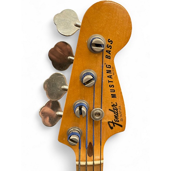 Vintage 1976 Fender Mustang Bass Sunburst Electric Bass Guitar