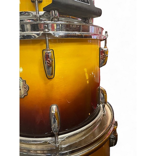 Used Pearl 5 Piece Export 2 Tone Sunburst Drum Kit