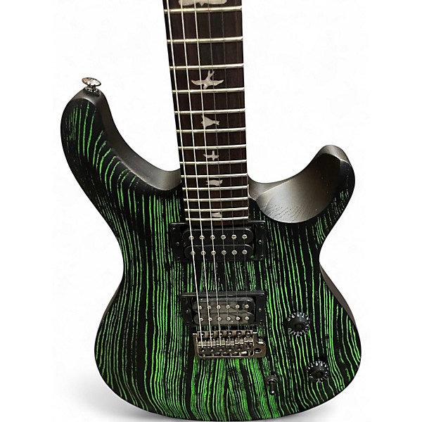 Used PRS SE Swamp Ash CE 24 Sandblasted Green Solid Body Electric Guitar