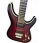 Used Schecter Guitar Research C1 Platinum FR S Satin Crimson Red Burst Solid Body Electric Guitar thumbnail