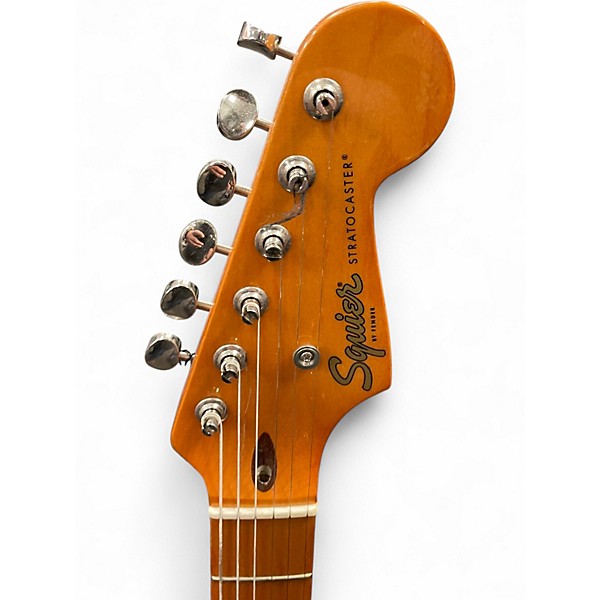 Used Squier Classic Vibe 1950S Stratocaster Fiesta Red Solid Body Electric Guitar