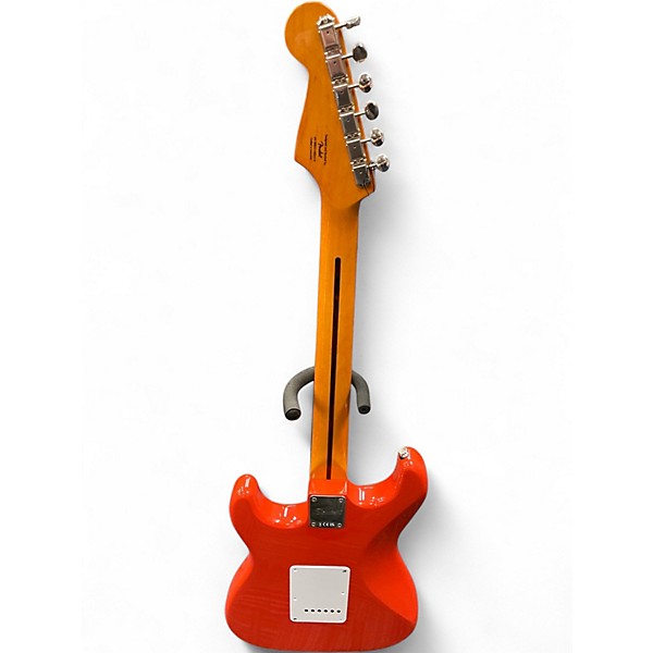 Used Squier Classic Vibe 1950S Stratocaster Fiesta Red Solid Body Electric Guitar