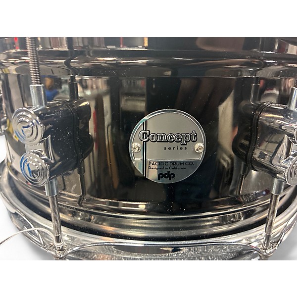 Used PDP by DW 13X7 Concept Series Snare Black Chrome Drum