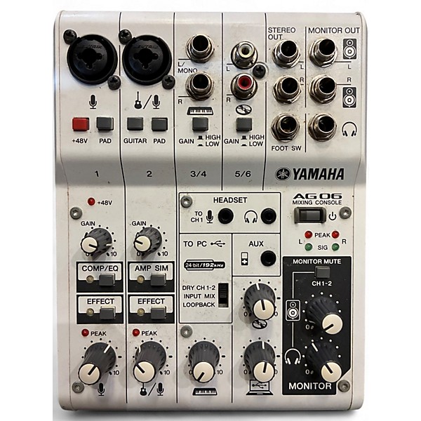 Used Yamaha AG06 Unpowered Mixer