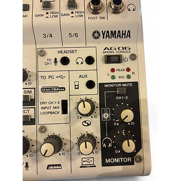 Used Yamaha AG06 Unpowered Mixer