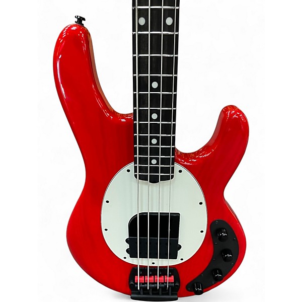 Used Ernie Ball Music Man CUMMERFORD BASS Candy Apple Red Electric Bass Guitar