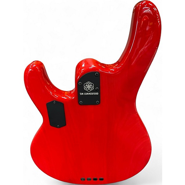 Used Ernie Ball Music Man CUMMERFORD BASS Candy Apple Red Electric Bass Guitar