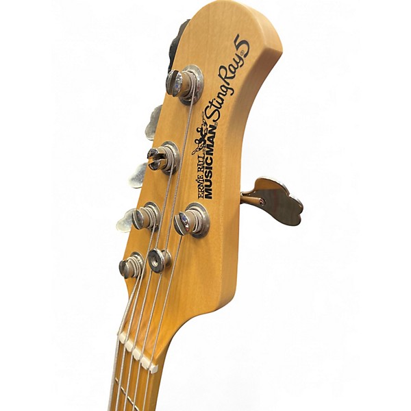Used Ernie Ball Music Man Stingray 5 H Cream Electric Bass Guitar