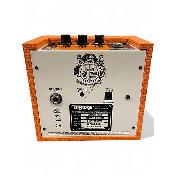 Used Orange Amplifiers CRUSH MINI Battery Powered Amp