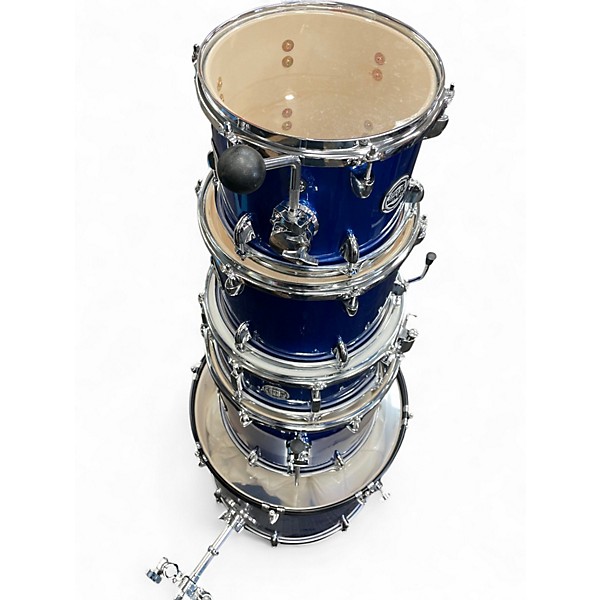 Used ddrum 5 Piece D2 kit Blue Drum Kit