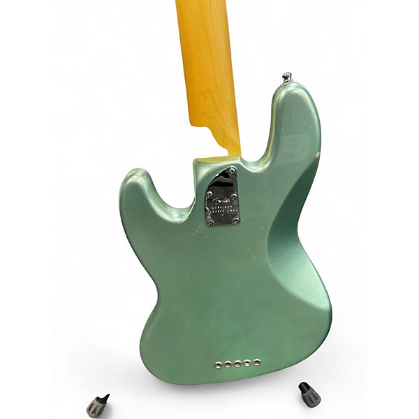 Used Fender AMERICAN PROFESSIONAL II JAZZ V Sage Metallic Electric Bass Guitar